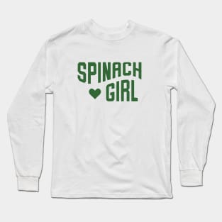 Spinach Girl Heart Long Sleeve T-Shirt